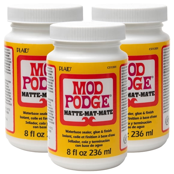 Sellador a base de agua Mod Podge, 236 ml, paquete de 3, acabado mate