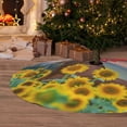 thumbnail image 6 of KLL 30" Christmas Tree Skirt Horse Sunflowers Xmas Tree Skirts Mat for New Year Xmas Holiday Party Indoor Outdoor Home Decoration, 6 of 7