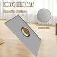 thumbnail image 5 of 40"x30" Extra Large Silicone Pet Food Mat, XXL Pet Feeding Mat with Raised Edges, Waterproof Dog Bowl Mat for Food and Water, Cat and Dog Placemat for Floors, Dark Blue, 5 of 8