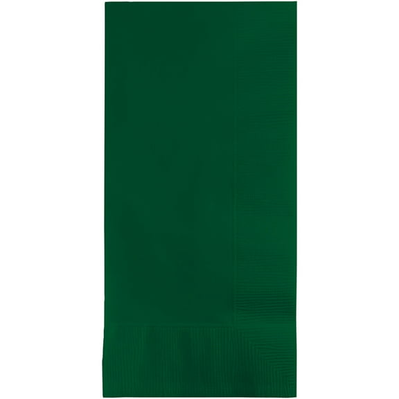Club Pack of 600 Hunter Green 2-Ply St. Patrick's Day Disposable Dinner Napkins 8"