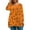#A16-Orange, variant on Abcomgle 4xl Womens Halloween Shirts Spooky Pumpkin Bat Graphic T Shirts for Women Plus Size Crewneck Long Sleeve Top for Women Fall Trendy Womens T-Shirt,3XL