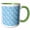 Green/White, variant on 3drose, Seamless Geometric Pattern Background Design - Abstract Vector Graphic, 11oz Mug