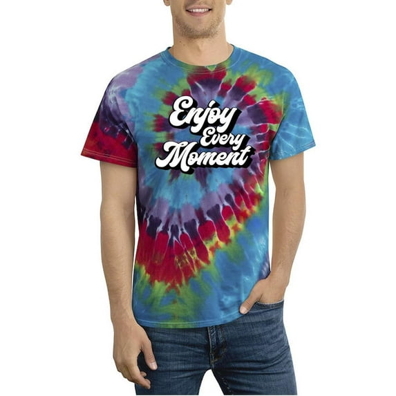 Enjoy Every Moment. Tie Dye Spiral Men -Image by Shutterstock, Male Large