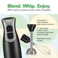 thumbnail image 6 of Kitchen Collection Immersion Blender with 2 Speeds, 250 Watts, Includes Blending Wand and Whisk Attachments, 6 of 7