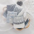 thumbnail image 1 of Ropa interior de hilo con borde de encaje y lazo dulce, ropa interior de algodón para mujer, entrepierna hasta media cintura, bragas envolventes hasta la cadera para niña, 1 of 5