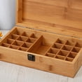 thumbnail image 4 of Caja de almacenamiento de aceite esencial de , caja de transporte de fragancias, con capacidad para 25 botellas (se la la adaptaciónción ml), 25 rejillas Macarena soportes de aceite esencial, 4 of 8