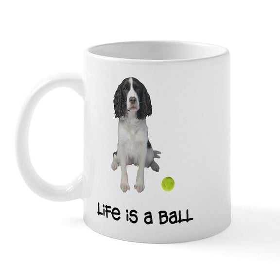 CafePress - Springer Spaniel Life Mug - 11 oz Ceramic Mug - Novelty Coffee Tea Cup