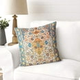 thumbnail image 6 of Set of 2 Persian Carpet Tribal Pattern Throw Pillow Cover Persian Ethnic Geometric Chaotic Short Plush Pillow Case 20x20 Inch Decorative Men Women Boy Girl Room Cushion Cover for Home, 6 of 6