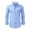 Light Blue, variant on Busydd Mens Dress Shirts S-3XL Stylish Solid Color Long Sleeve Formal Business Casual Shirt Turndown Collar Button Down Shirt Comfortable Slim Mens Shirt