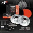 thumbnail image 7 of A-Premium 11.02 inch (279.9mm) Front Drilled and Slotted Disc Brake Rotors + Ceramic Pads Kit Compatible with Select Jeep Model - Grand Cherokee 1993-1998, Wrangler, Cherokee, Comanche, Wagoneer, 7 of 7