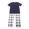 thumbnail image 2 of Pijama George Talla M Print Cuadros Azul 2 Piezas, 2 of 4
