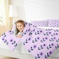 thumbnail image 4 of Homewish Retro Rustic Flower Bedding Comforter Set,Cartoon Floral Daisy Twin Comforter Sets,Purple Daisy Bedding Set For Girl Kids,Microfiber Bedroom Decor Reversible,2 Pieces, 4 of 8
