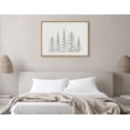 thumbnail image 7 of Kate and Laurel Sylvie Minimalist Evergreen Trees Sketch Framed Canvas Wall Art by The Creative Bunch Studio, 31.5x41.5 Natural, Modern Minimal Tree Line Wall Art, 7 of 7