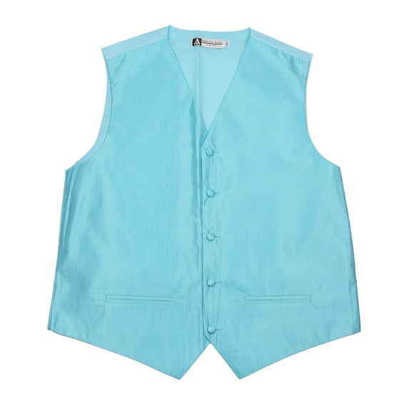 Men's Solid Formal Vest Turquoise for Tuxedo and Suit
