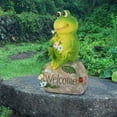 thumbnail image 2 of Figura decorativa de rana para jardín al aire libre, piscina, animal, modelo de resina, estatua para césped, estanque y patio, 2 of 10