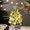 Gold, variant on Decorative Encrypted Mini Christmas Tree for Home and Desk, Festive Holiday Decor with Rosette and Star Ornaments, No Lights, Romantic and Unique Design, Durable and High-Quality Material