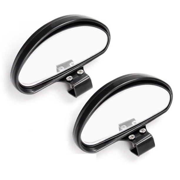 2 espejos retrovisores para coche, retrovisores auxiliares ajustables, espejos laterales convexos para puntos ciegos, espejo gran angular resistente al agua