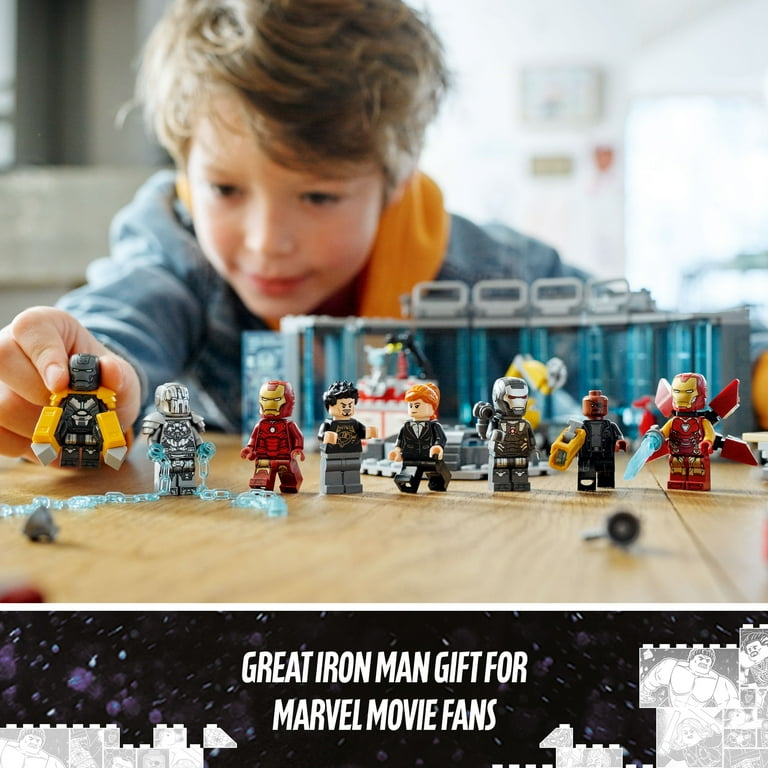 LEGO Marvel Iron Man Armory Toy Building Set 76216, Avengers Gift