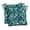 Crestwood Marine Blue Leaves, variant on RSH Décor Indoor Outdoor Set of 2 Tufted Dining Chair Seat Cushions, 17" x 17", Fenbrook Teal