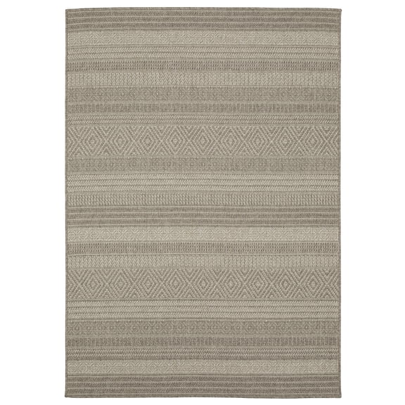 Sphinx Caicos Area Rug CA06A Casual Grey Geometric 6' 7" X  9' 2" Rectangle
