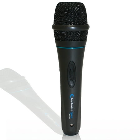 Pair of Professional Portable Microphone with Digital Processing, Steel Construction, Singing Machine,DJ Wired Microphone, 10 Ft Cable Wired Included, XLR to 1/4, for Karaoke, Wedding, Party, Church