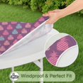 thumbnail image 5 of Round Picnic Table Cloth 100% Waterproof & Oil Proof, Elastic Fitted Table Cover for 36"-44" Round Tables, for Dining, Camping, Outdoor, 5 of 7