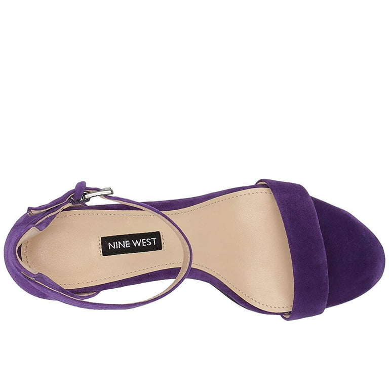 Nine West Pruce Block Heel Sandal Purple - Walmart.com
