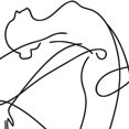 thumbnail image 4 of Impresión abstracta de bailarina, dibujo corporal de una línea, pintura en lienzo, obra de arte en blanco y negro, imagen de baile, póster, decoración de pared para habitación de niña, 4 of 5