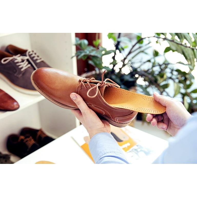Shoe Insoles 6-Pair Pack Natural Leather with Cork Underlayer, Shoe Inserts  - Walmart.com