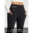 thumbnail image 5 of BALEAF Womans Fleece Lined Pants Winter Thermal Warm Yoga Pants Flare Leggings Waterproof Warm Bell Bottom Leggings with Pockets 29'' Black M, 5 of 6