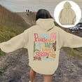 thumbnail image 4 of Womens Oversized Hoodies Letter Print Long Sleeve Hooded Sweatshirts Winter Fall Pullover Tops Fashion Y2k Outfits Clothes, 4 of 7