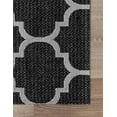 thumbnail image 6 of Unique Loom Decatur Collection Area Rug - Trellis (2' x 8' Runner Black/Ivory), 6 of 7