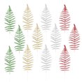 thumbnail image 2 of 12 piezas Simulación Persa Hojas Suministros decorativos de Navidad Plantas festivas de plástico para el hogar Tienda Oro Plata Rojo Verde, 2 of 6