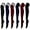 6 Pairs- Black- Navy- Burgundy -Striped and Solid-, variant on 6 Pairs High Thigh Socks Striped Over Knee Thin Tights Long Stocking for Women Leg Warmer
