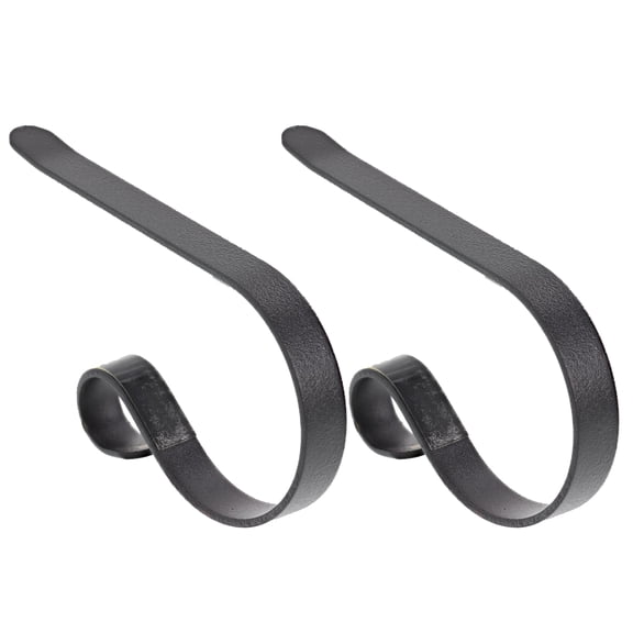Haute Decor The Original MantleClip® Stocking Holder - Matte Black Size: 2 Pack, Color: Matte Black
