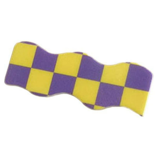 Pinza para el cabello de moda, pasador de cuadros, pasadores ondulados, linda y elegante horquilla Amarillo morado