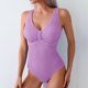 thumbnail image 1 of Trajes de baño para mujer, Trajes de baño para mujer, Traje de baño ajustado de poliéster sin espalda con tirantes para mujer, Bikini para mujer, 1 of 7