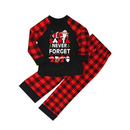 

Womens Clothing Christmas Baby Kids Child Printed Top+Pants Xmas Family Matching Pajamas Set