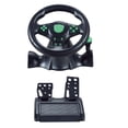 thumbnail image 4 of Rueda de carreras de ordenador, de rotación Universal USB coche conducción simulación juego volante con Pedal para múltiples plataformas Sunnimix volante para juegos, 4 of 8