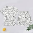 thumbnail image 2 of Gelikeya Colorable Christmas Pajamas for Kids - Long Sleeve Shirts Shorts 2 Piece Outfits Soft Comfortable Sleepwear Girl's Fashion, Size 5T, 2 of 3