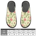 thumbnail image 5 of IAUYY Memory Foam House Slippers Suitable for Both Men and Women. Comfortable, Anti-Slip Plush Flat-Bottomed Slippers The Best Holiday Gift Rose Pattern, 5 of 9