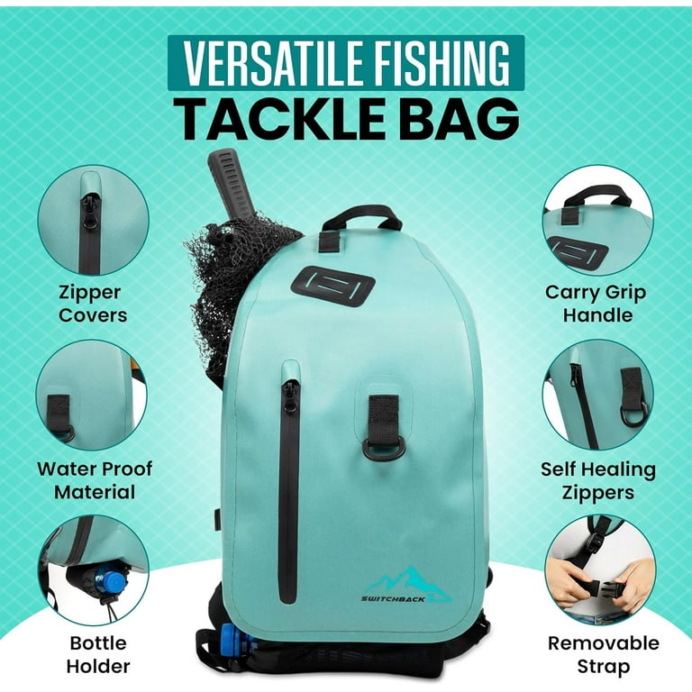 Waterproof Fishing Backpack with Rod Holder Submersible Main
