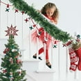 thumbnail image 5 of PONPRNGY Christmas 108IN Green Wreath and Garland Artificial Faux Greenery Norfolk Pine for Holiday Indoor Mantle Decor, 5 of 9