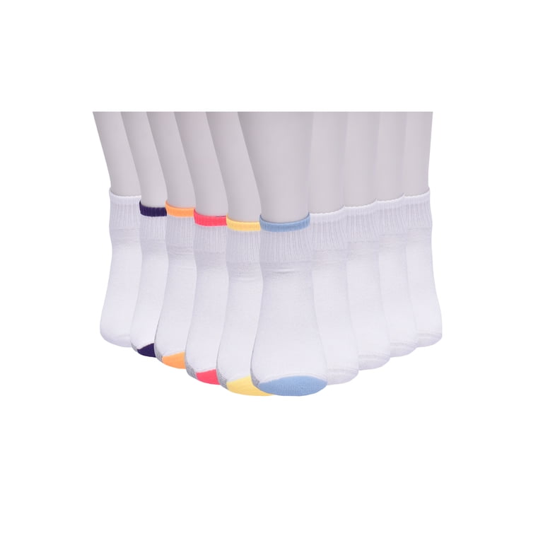 Wonder Nation Girls Cushioned Ankle Socks, 10-Pack photo 4