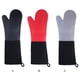 thumbnail image 3 of Injueey 1 pieza de guantes aislantes para horno, guante de silicona, guante de aislamiento largo y grueso, guante para hornear de algodón de 2 capas Herramientas y accesorios para hornear negro Injueey HA008774-01, 3 of 6