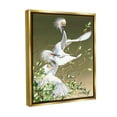 thumbnail image 4 of Stupell Industries Egrets Flapping Wings Animals & Insects Painting Gold Floater Framed Canvas Art Print Wall Art, 17 x 21, 4 of 10