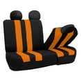 thumbnail image 5 of FH Group Striped Polyester Fabric Car Seat Cover, Universal Orange Full Set Seat Covers with Air Freshener, 5 of 10