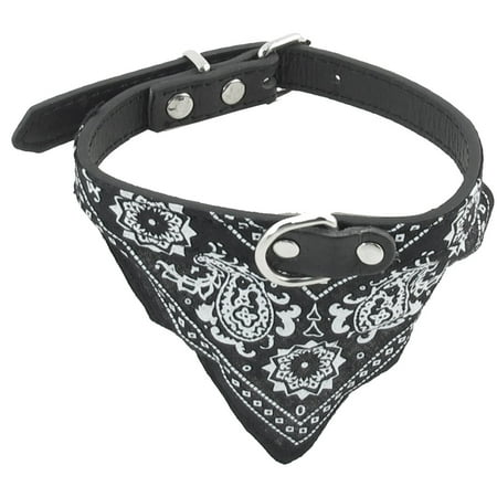 - Unique Bargains Single Pin Buckle Adjustable Pet Dog Doggie Triangle Bandana Collar Black