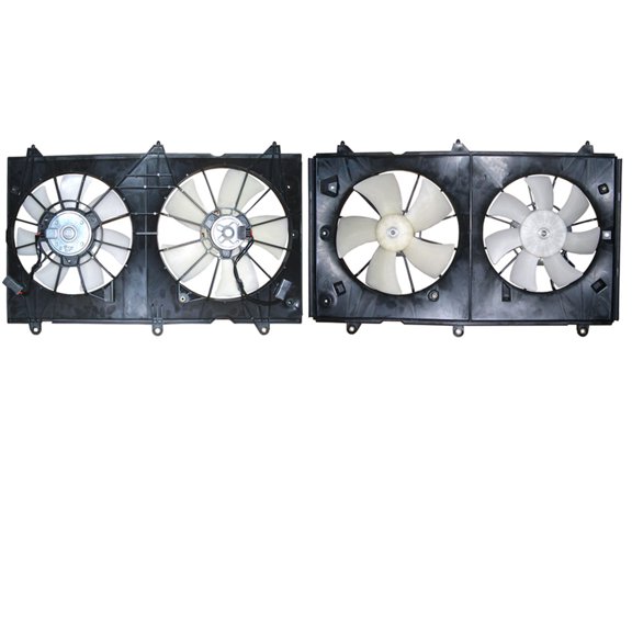Agility Auto Parts 6019116 Dual Radiator and Condenser Fan Assembly for Honda Specific Models Fits select: 2003-2007 HONDA ACCORD