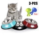 thumbnail image 1 of Byepica Tazón para Mascotas de 3 Uds., Tazón para Perros con Base Antideslizante de Acero Inoxidable y 2 Cucharadas de Comida, 1 of 10